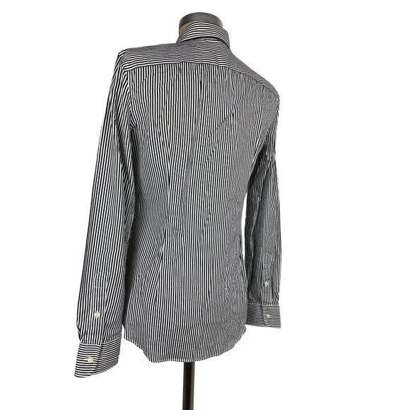 Polo Ralph Lauren Button Down Pinstriped Shirt 6 Multiple Yellow dot (Stained) - Picture 2 of 8